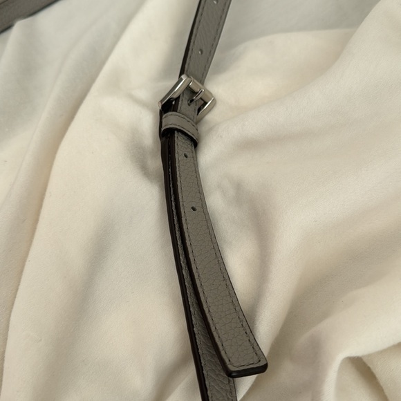 Michael by Michael Kors Grey Pebble Tote Purse with silver chain hardware NWOT - Picture 11 of 12